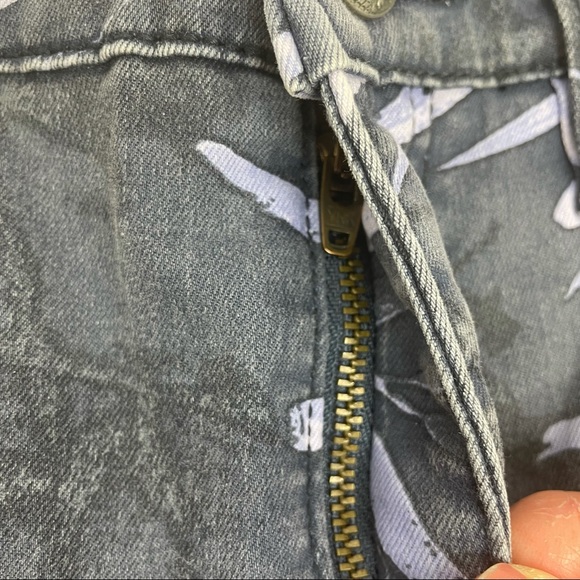 Free People Dark Gray with Leafs Size w30 - Picture 7 of 15